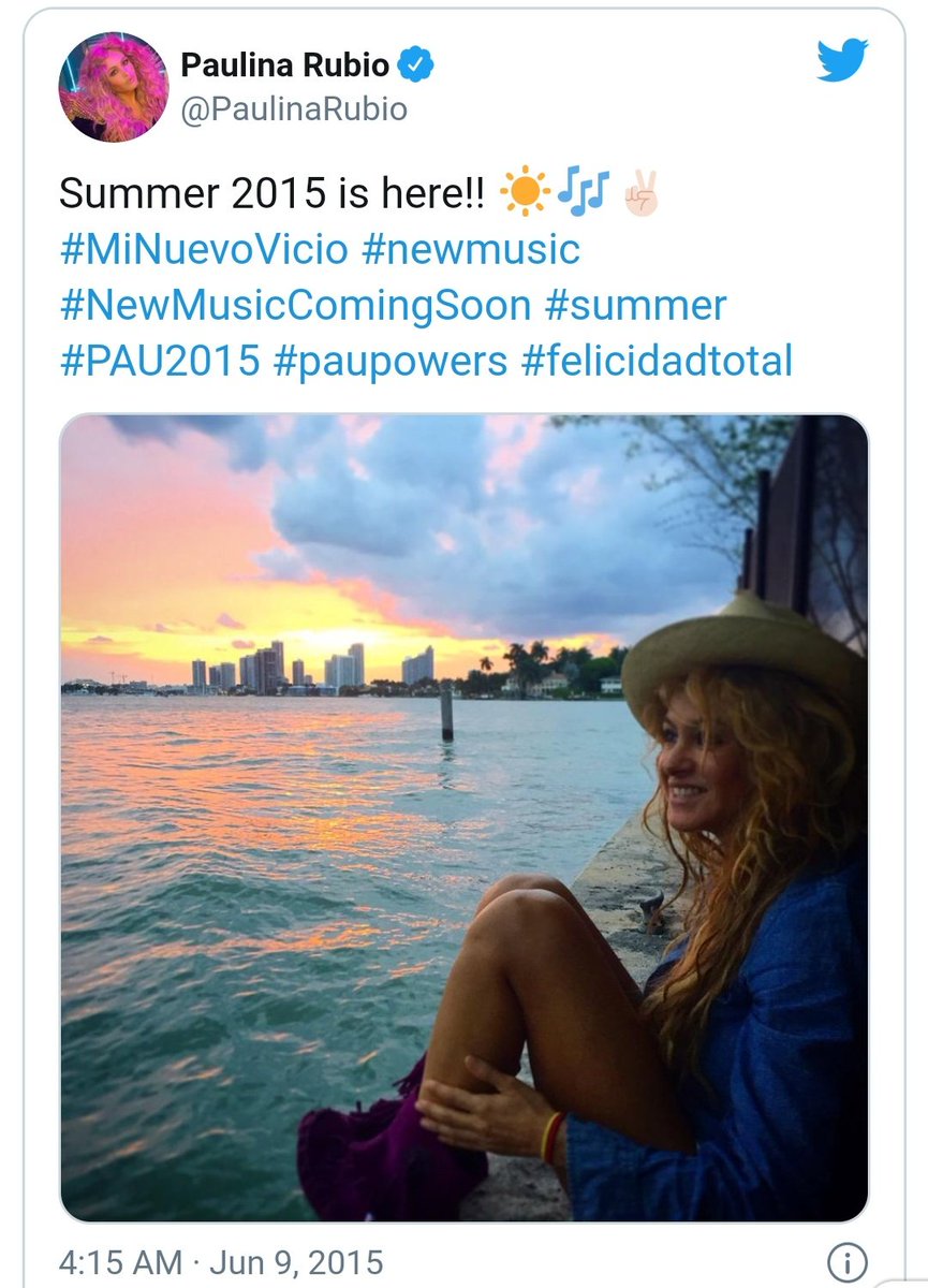 Recordem quan la Paulina Rubio es pensaba que PAU2015 era per ella