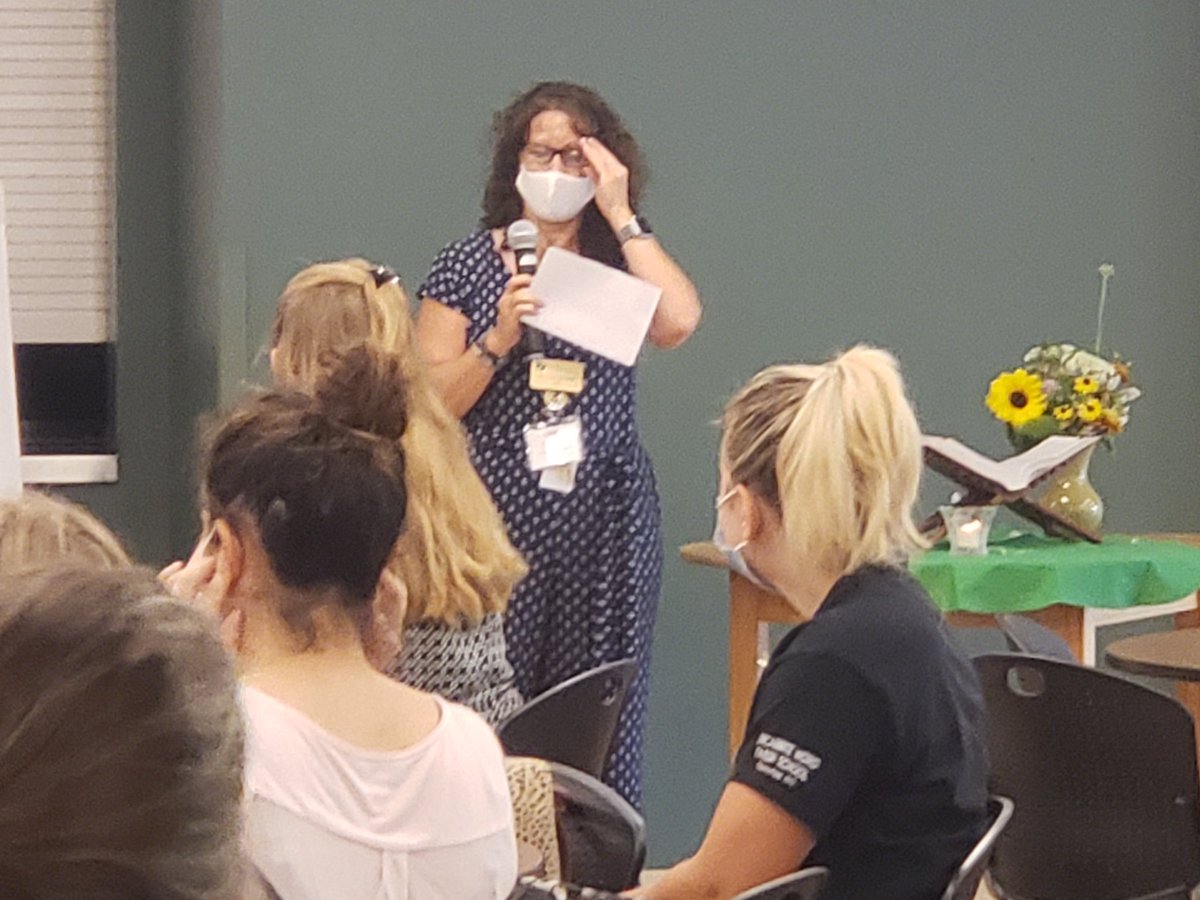 JC_Burkett's tweet photo. We welcomed 24 participants to the Catechsis of the Good Shepherd training this morning. Masks, social distancing and hopefully a lot of prayerful learning. Thanks to St. Gerard Majella for hosting @Archstl_ACA for support and @CatholicEdSTL.  It's good to be face to face! https://t.co/2CNBNuy5GU