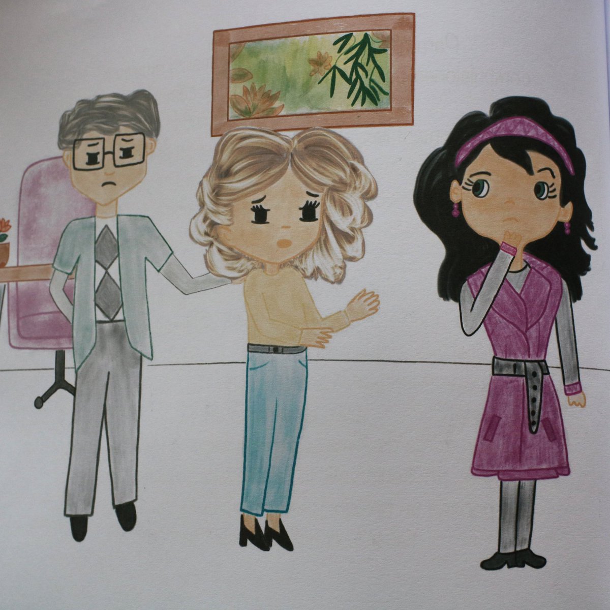 Os muestro uno de los dibujos del cuento ¿En qué piensa Alma? Los ha hecho todos la propia escritora (África Díaz)☺️ #toc #cuentosinfantiles #trastornosmentales #ocd #saludmental