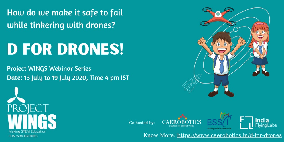 CaeroboticsInt's tweet photo. #Fear of #failure can keep us from trying. Let's make the first experience with a drone a dramatic one, not a scary one. But how?
Let’s discuss this, and a lot more.
https://t.co/p9REgIbutF
#DforDRONES #ProjectWINGS #EduDrones https://t.co/lljQdRQMFA