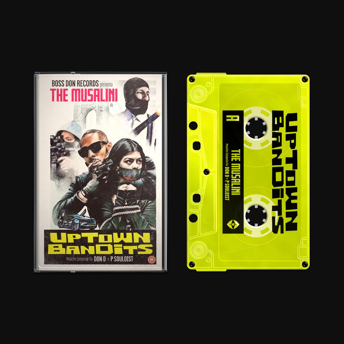 Uptown Bandits Tapes. Limited to 100 in Neon Yellow Cassettes. Thursday via shop.jellesmid.com <a href="/TheMusalini/">The Musalini</a> #WrapMusic