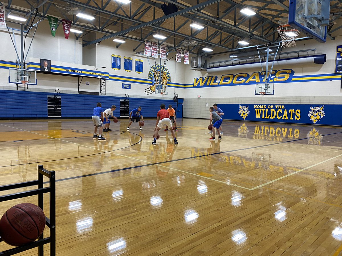 Basketball is back at it today! Coach Thurm has all the boys socially distanced and grouped by grade level. Temperature checks and sanitized basketballs for all. It isn’t a perfect world, but he’s doing the best he can to allow kids to work on their skills.