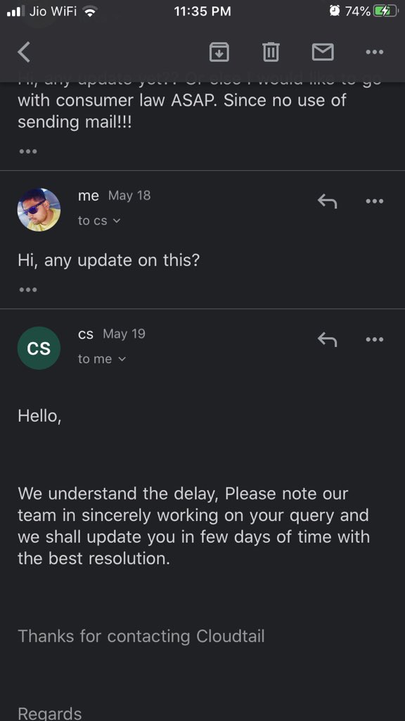 Omkar_Gorantla's tweet image. @amazonIN your customer service is at unbeatable situation I have been waiting for the product promo code more than 6 months no use, be responsible #AmazonIndia #amazonworst