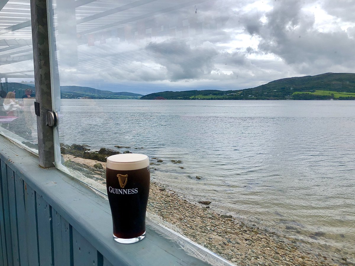 Pints in Rathmullen. Fish n Chips on the way #staycation #donegal #betterweatherthandublin