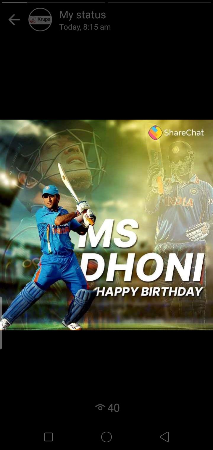 Happy birthday to you Mahendra Singh dhoni 