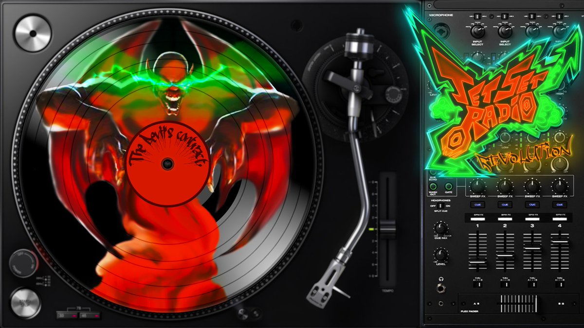 VeraFX81's tweet photo. Made this out of a request for a wallpaper friendly version. #jetsetradio #jetsetradiofuture #devilscontract #devil #Record #jetsetradiorevolution https://t.co/CWBp6MPHcx