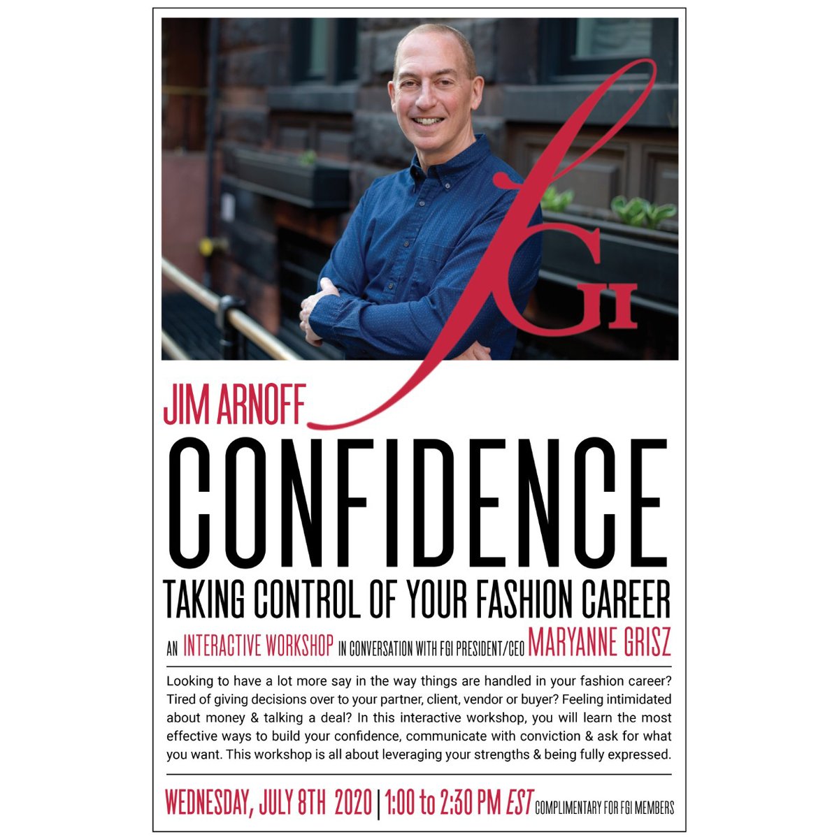 Don't miss out on this interactive workshop to build your confidence in your fashion career.  This workshop is a benefit of membership! ow.ly/jmNl50As4ad
#fgiseattle #fginyc #fgiglobal #connectionsmatter