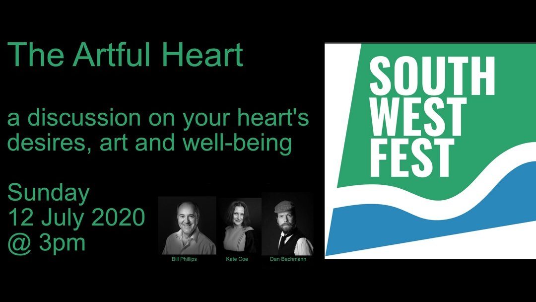DanBachmann's tweet photo. Our friends at @SWFest are producing the SouthWestFest Digital Festival, 6th-12th July!

Bill Phillips, Kate Coe &amp; myself are proud to be a part of the programme on Sunday (12 July) at 3pm (UK)
 
Find out more: https://t.co/tY62qiy8cx
 
#SWFDigiFest #SWFestHappiness #art #coach https://t.co/A1pu8C9KHl