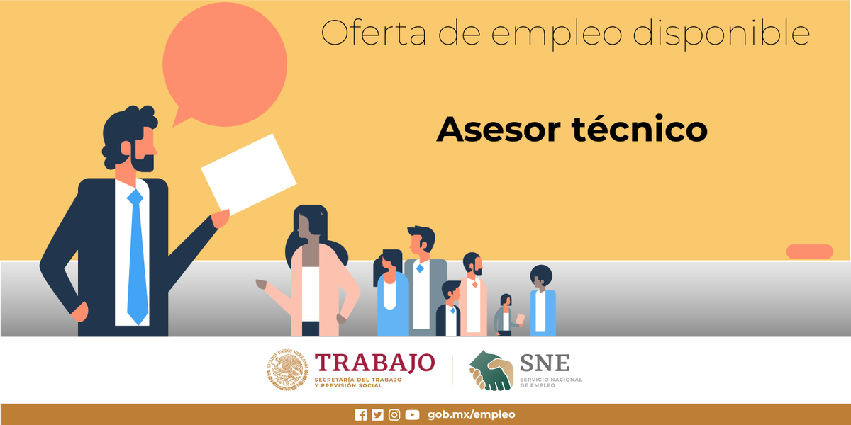 #BolsaDeTrabajo Asesor técnico $11,137.00 para laborar en "SINYC Corporation" #Hidalgo. Detalles en: bit.ly/2O2QBr5. Si cumples con el perfil laboral envía tu C.V. a: calidad.sinyc@sinyc.com.mx #TrabajaCreceSupérate
