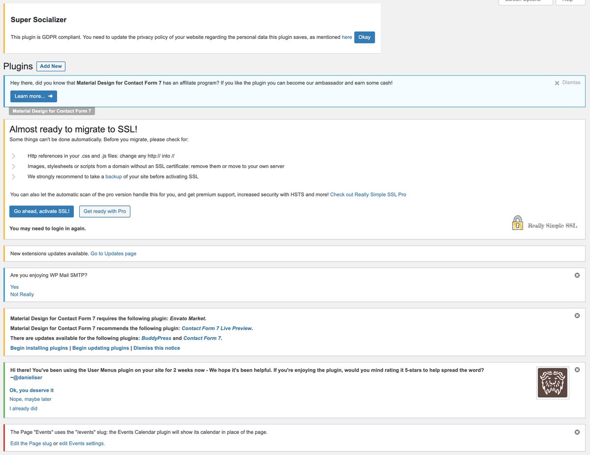 Good lord WordPress plugin authors, this is out of control.