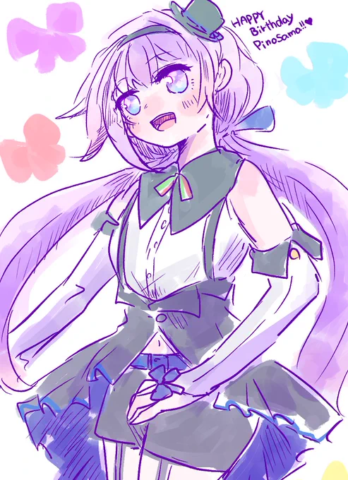 寝る前に新衣装ピノ様をおえかき
この難しささえ可愛い(?) 