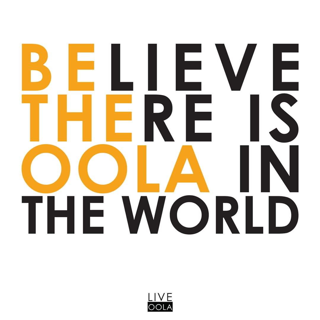 PlaceGratitude's tweet photo. BE THE OOLA. ✌🖤 #Oola https://t.co/uPVWMXYqiK