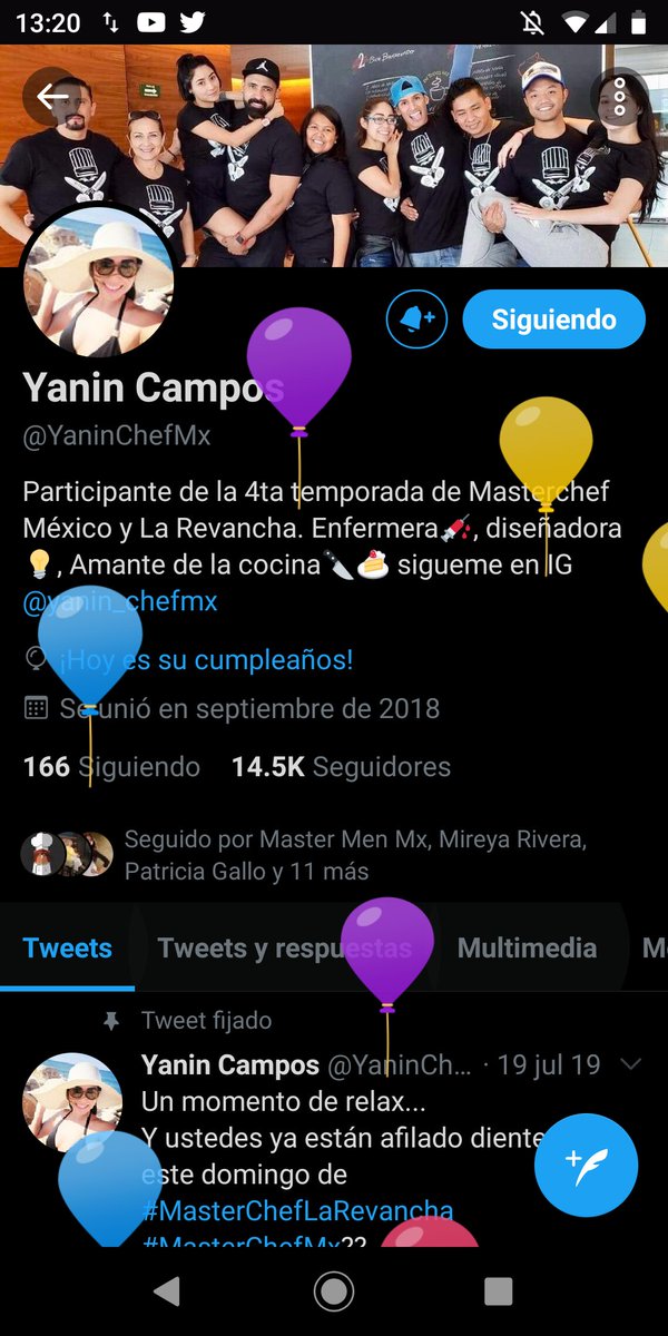 PepeRobotic's tweet photo. @YaninChefMx feliz cumpleaños a la participante más valiente, que nunca se dio por vencida y que aunque tenía el mundo encima. Ella demostró más huevos que todos. La más chingona, (y la más guapa) Yanin Campos 😁😁😁😁 https://t.co/ZUpHgd80F0