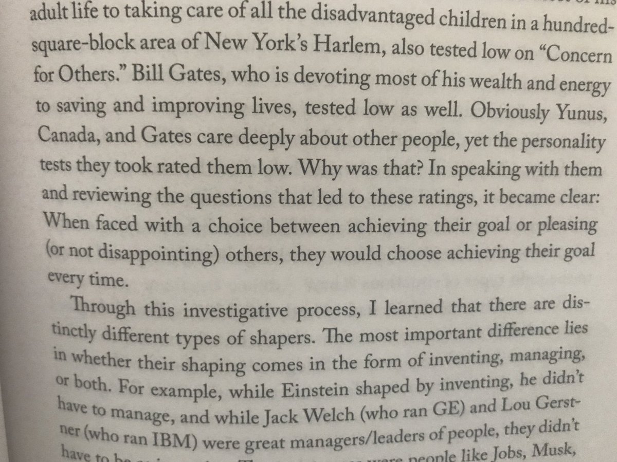 Out of order, but very important imo. “When faced with a choice between achieving their goal or pleasing others, they would choose achieving their goal every time.” #Principles