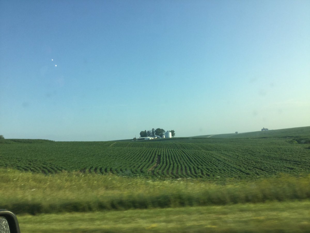 Left WI at 4am, heading southwest... currently in Iowa