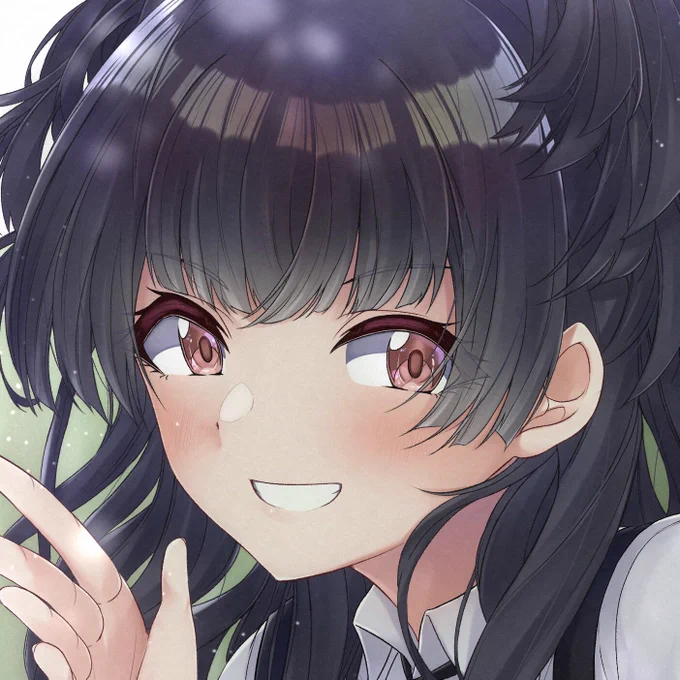 最近の絵のお顔アップ 