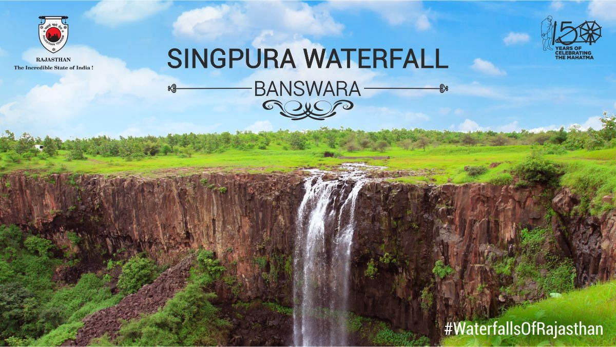 my_rajasthan's tweet photo. Surrounded by hillocks, forests and greenscapes all around, the Singpura Waterfall at Banswara offers visitors the perfect escape from hectic city life. Visit this waterfall to enjoy this amazing view and be in the lap of nature.

 #Explore #Rajasthan https://t.co/G0PZizwNXH