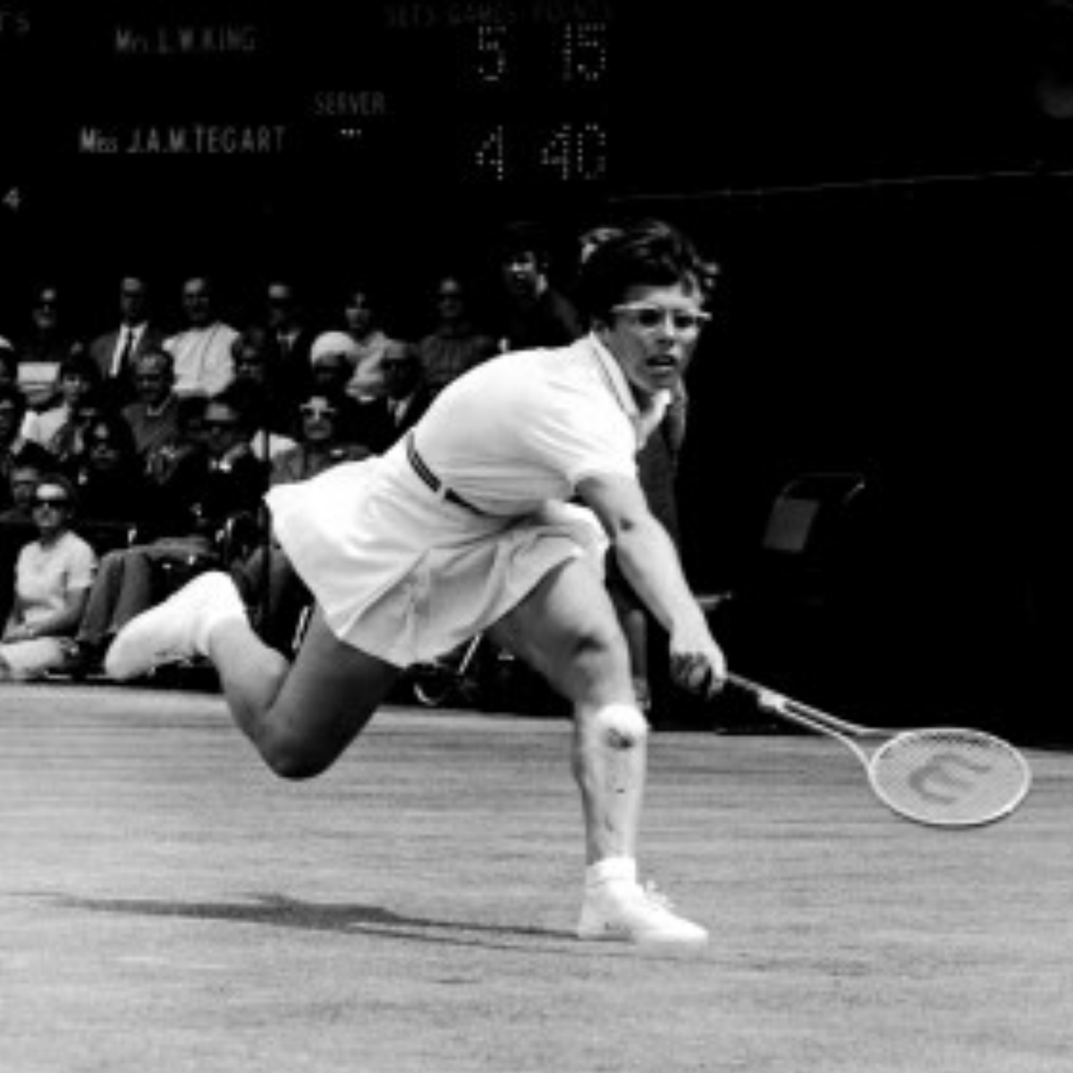 Stridies's tweet photo. Wimbledon would have been in full swing 🎾, so we wanted to take a look back at tennis champion &amp; social activist Billie Jean King. 

With a record 20 titles at Wimbledon, she's recognised for her greatness on the court, and off it.

#strideformore #positivestrides #makingstrides https://t.co/DX00MFXe5Z