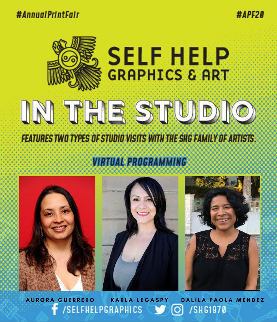 SHG1970's tweet photo. Tune in LIVE on Facebook for the next #ArtistLab In the Studio this Wednesday, 7/8 from 7pm - 8pm. Multifaceted artist, Dalila Paola Mendez, will be in conversation with Karla Legaspy
& Aurora Guerrero to talk about filmmaking, coming out, & collaborations that bloomed at SHG. https://t.co/6wQ3jwjfnv