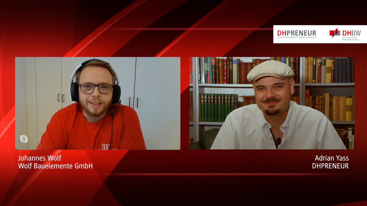 DHPRENEUR's tweet photo. #Baubranche während #Corona? #Nachfolge wie #Neugründung? Und was wenn man selbst krank wird? Darüber hat @AdrianYass mit Johannes Wolf von Wolf Bauelemente gesprochen. 
Ganzes Video auf YouTube 🎥🎙 https://t.co/fNQzB5Uxuy

#DHBW #Unternehmertum #DualesStudium #Gründung https://t.co/v1UmXNgFIq