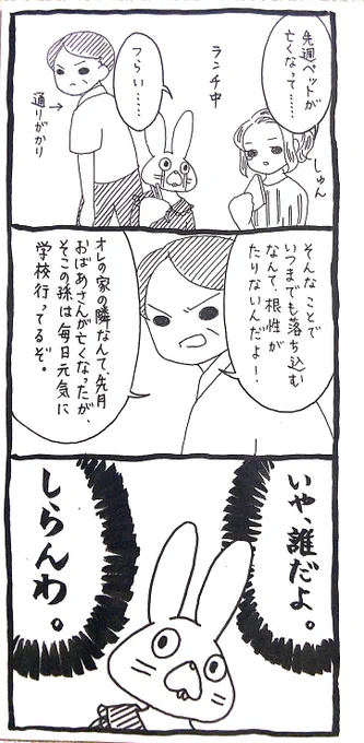 【うさぎ】その人と彼女は全然違う人間 