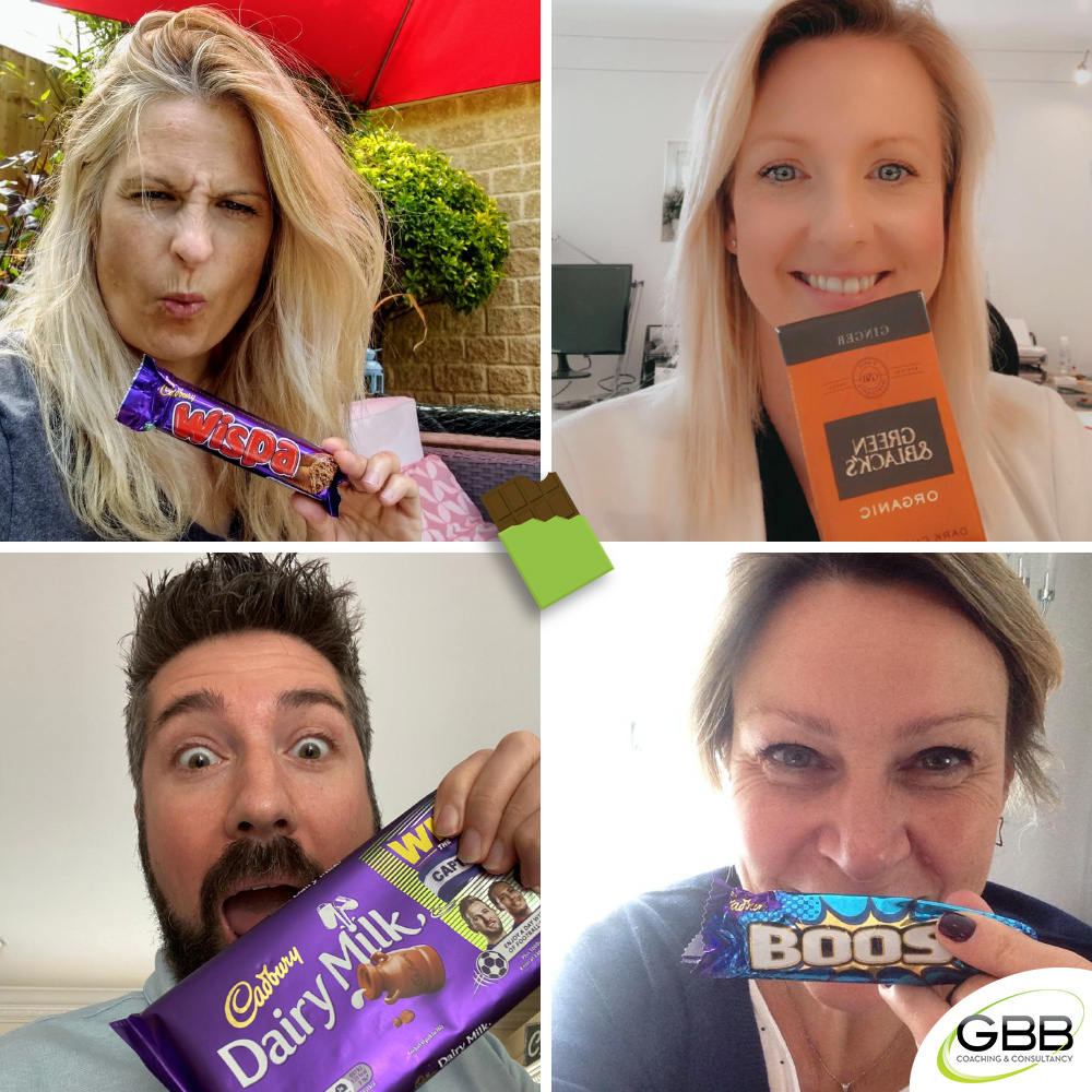gbb_coaching's tweet photo. To celebrate #ChocolateDay this year #TeamGBB treated themselves to their favourite chocolate! What’s your favourite chocolate bar? Let us know! 😋👍 https://t.co/mszkDdZ6aG