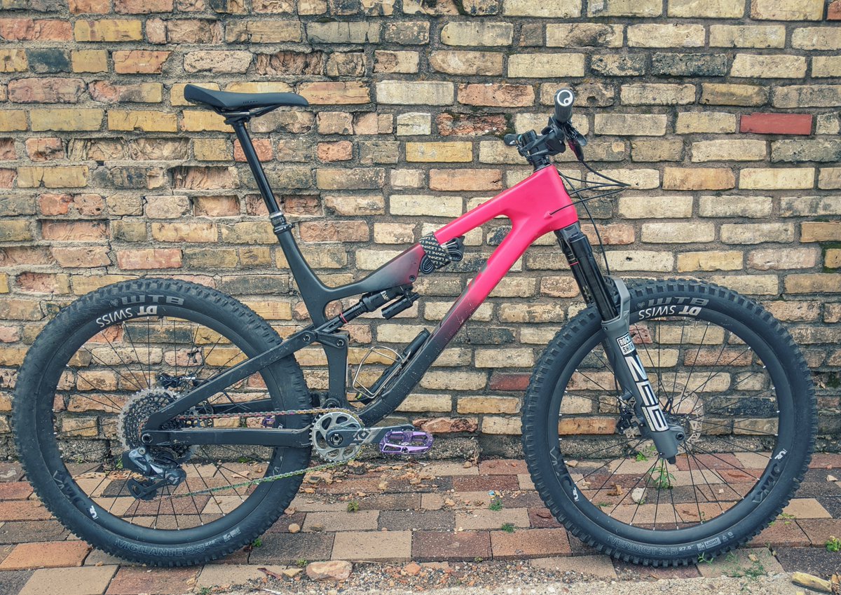 QualityBike's tweet photo. Our Bike of the Week: Kyle Stark and his @salsacycles Rustler.⁣⁣⁣

Favorite feature or unique character of your bike: ⁣⁣⁣
I’m a sucker for new shiny things, so at this point it's the new @rockshox ZEB! ⁣⁣⁣

#whatQrides #employeebikes #salsarustler #rockshoxzeb https://t.co/fZ6WhbE5mI