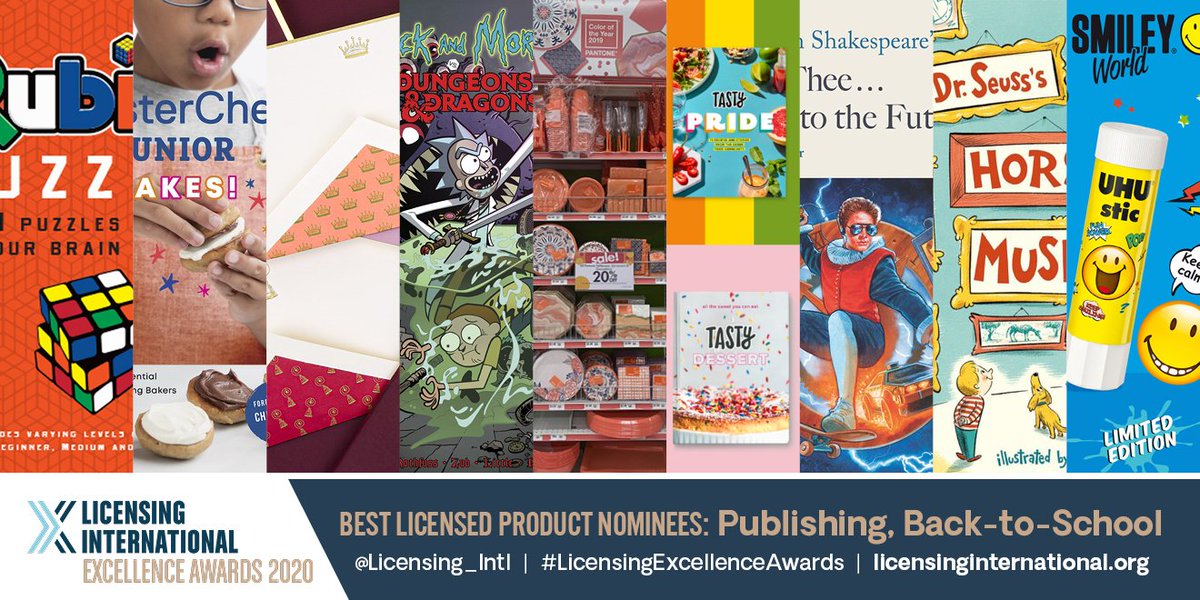 Licensing_Intl's tweet image. ✨Congratulations to the 2020 Licensing International Excellence Awards Nominees for #BestLicensedProduct #Publishing #SocialExpression #BackToSchool! More details here: rb.gy/ct9fgm #LicensingExcellenceAwards #licensing