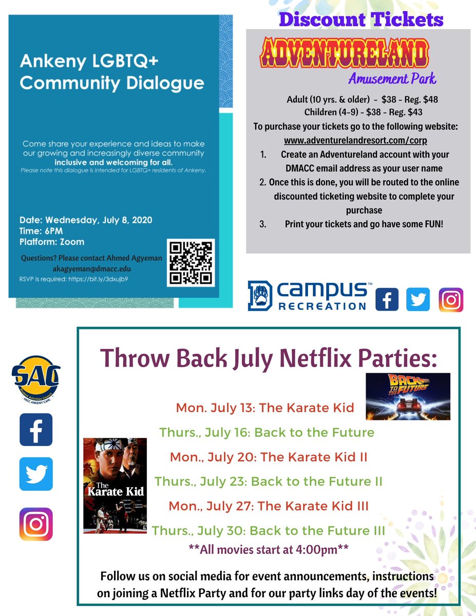 DMACCSACAnkeny's tweet photo. Happy Tuesday! Enjoy this week's #BearEssentials newsletter from #DMACCStudentLife! lots of upcoming events and important announcements! visit https://t.co/vzyCzSVxYX for the full version with links! #getinvolved #stayinvolved #college #collegelife #dmacc #dmaccbears https://t.co/8S9ePDDVOe