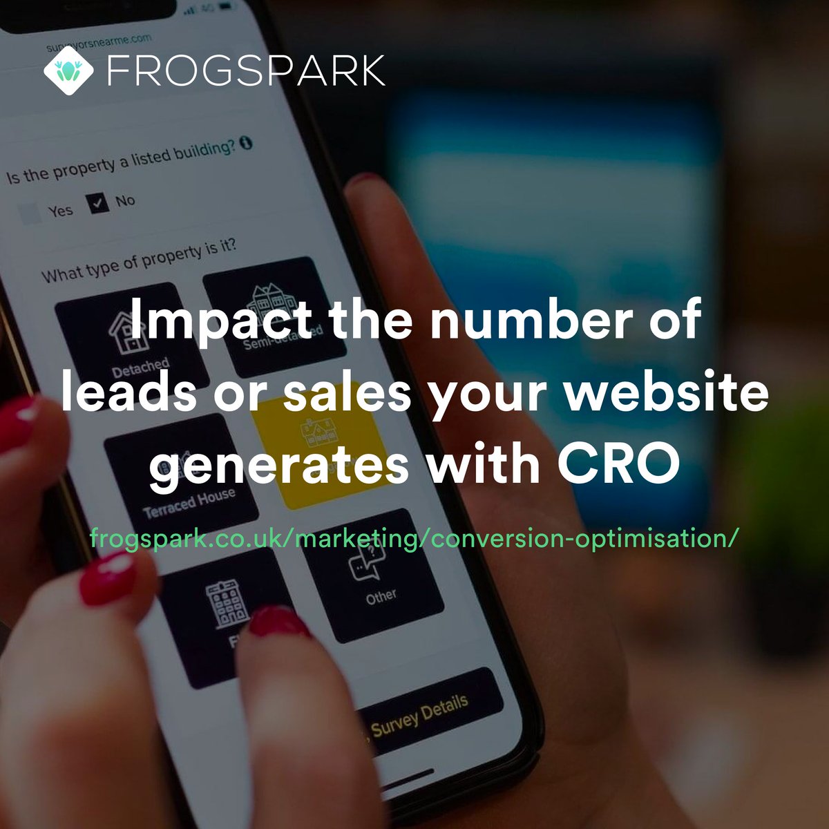 If you're looking for a way to improve your Conversion Rate maybe it's time to invest in our CRO services... frogspark.co.uk/marketing/conv…