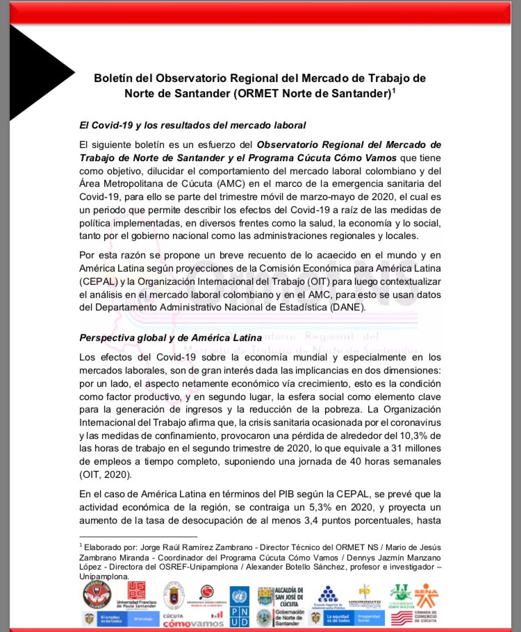 CucutaComoVamos's tweet photo. Buenos días, compartimos el informe sobre Mercado laboral realizado entre el Observatorio del Mercado de Trabajo de Norte de Santander y el Programa Cúcuta Cómo Vamos .
https://t.co/D9VghjvpNK
@fundcorona @redcomovamoscol @cccucuta @laopinioncucuta @unilibrecucuta1 @djazmin_ml https://t.co/qpXUdNmrb3
