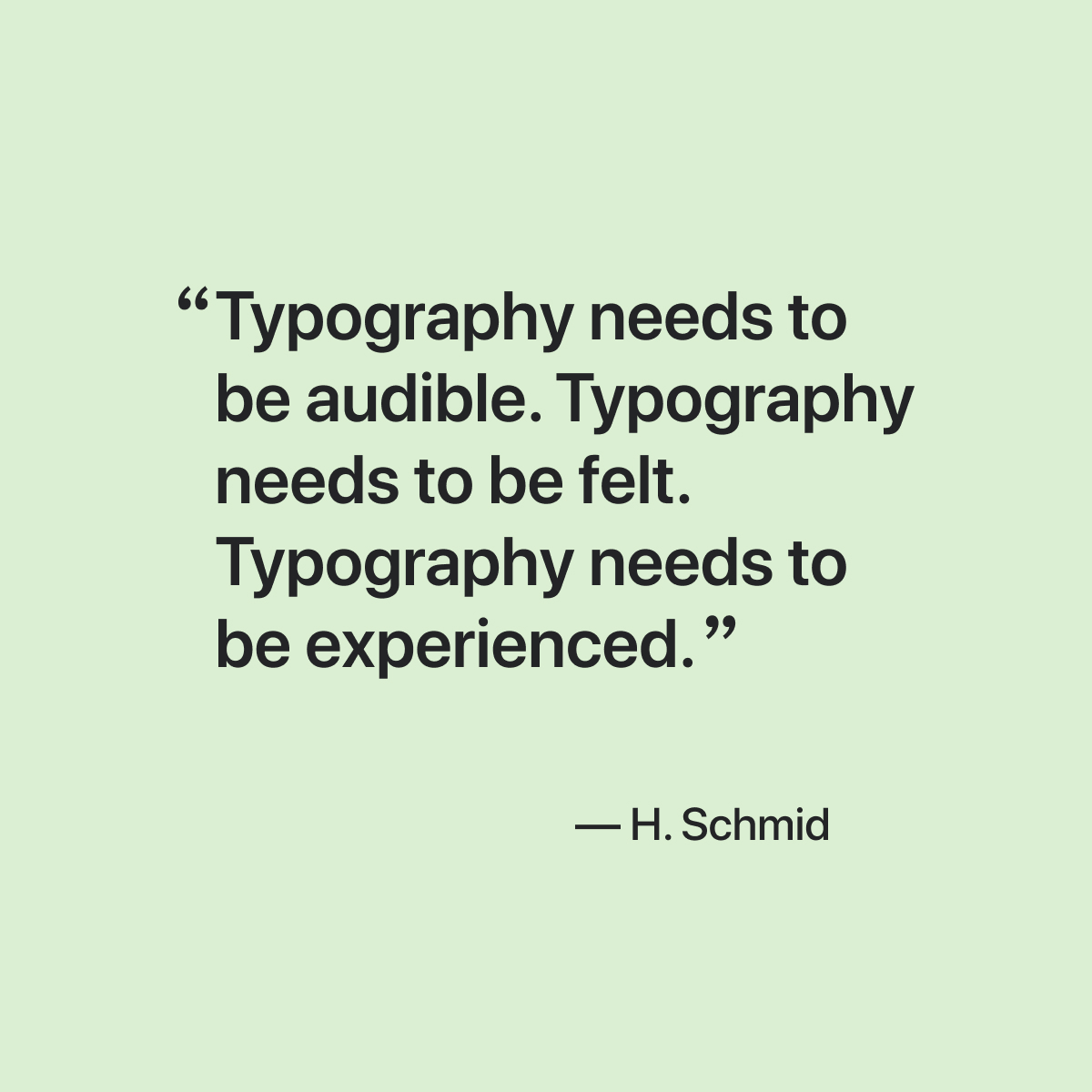 #TuesdayInspiration Finally, a quote about typography.  

#quote #inspiration #deisgn #graphicdesign #graphicdesigner #artist #inspirationalquote #designquote #inspire #aesthetic #webdesign #designtricks #designinspiration
