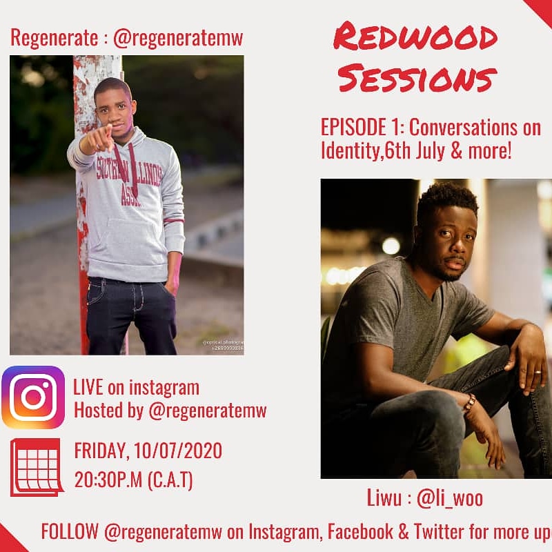 Regeneratemw's tweet photo. Join me and Liwu live on Instagram for the Redwood Sessions Episode 1 this Friday (10th July), stay blessed! https://t.co/jH8PnAauU6