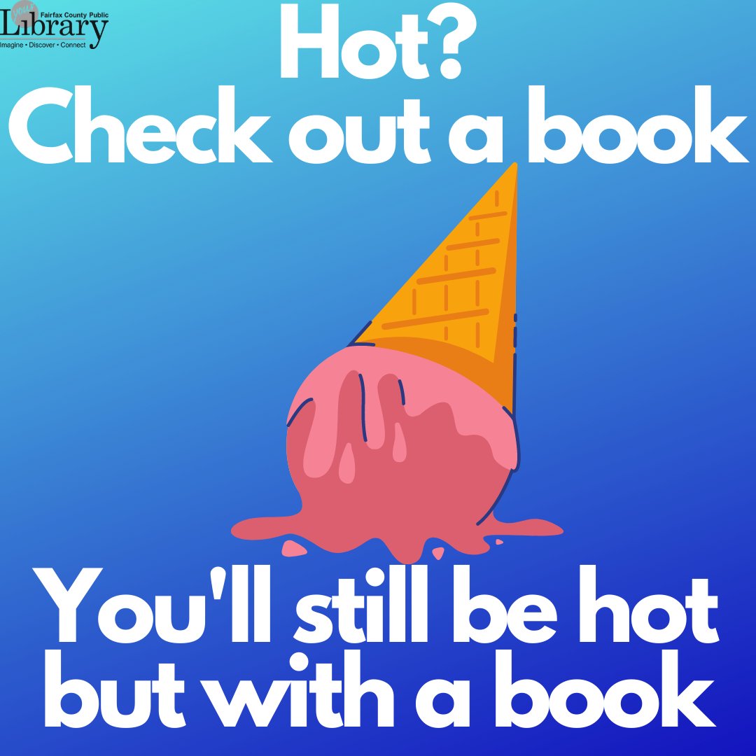 Summer weather is in full swing! Call your local branch for curbside pickup if you need some books during this week's heat wave!