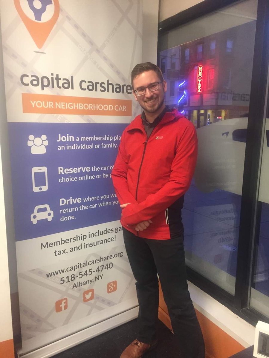 CapitalCarShare's tweet photo. #DidYouKnow that 25% of households in Albany do not have regular access to a vehicle? #CapitalCarShare provides reliable transportation to our members and the region as a whole. Help us reach our fundraising goal this week and donate today: https://t.co/5S3mVpSsgY https://t.co/gErEllElk1