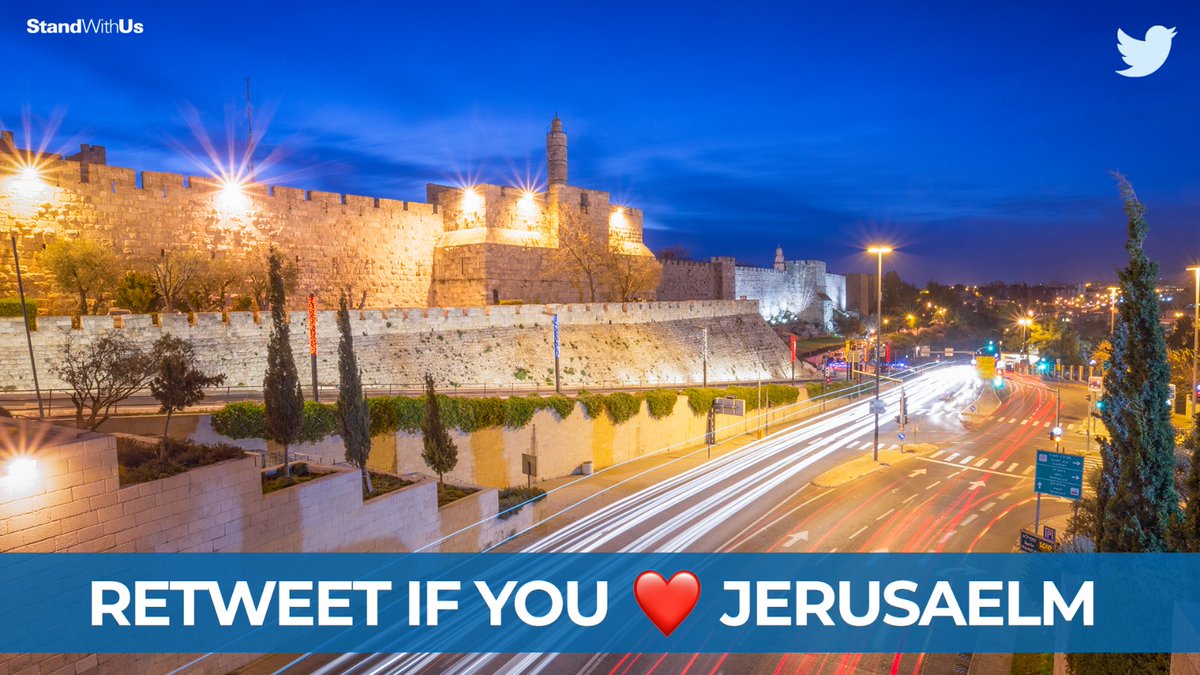We ♥️ Jerusalem! Retweet if you do too  🇮🇱