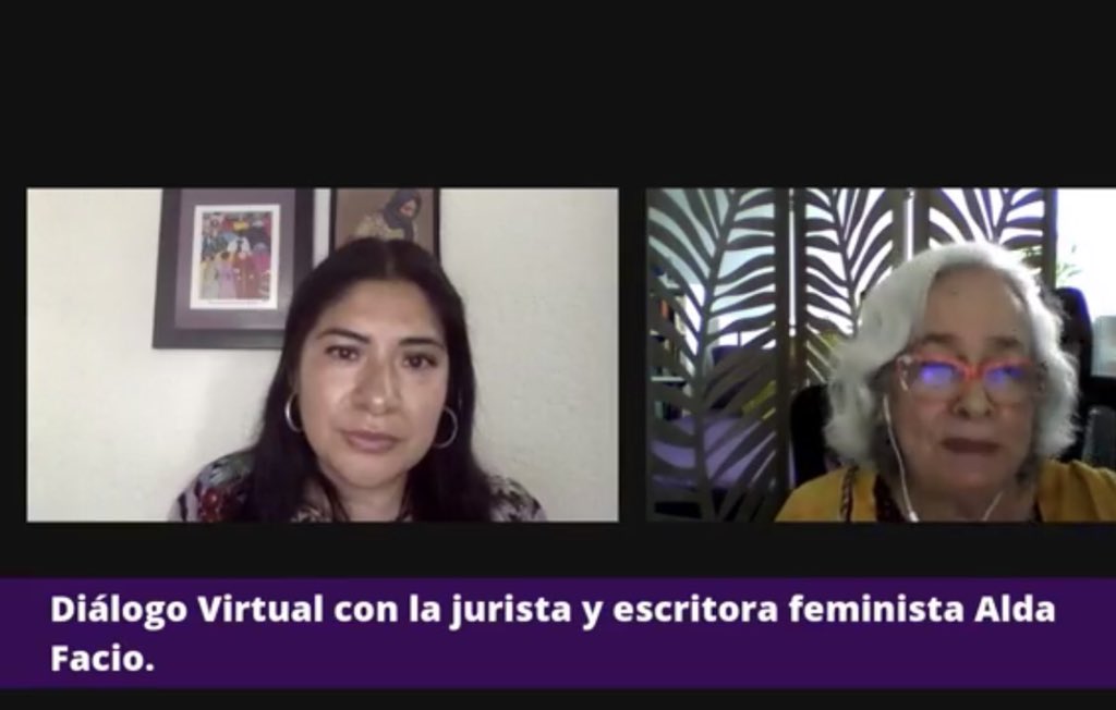 MTransgresoras's tweet photo. Diálogo virtual con la jurista y escritora feminista @AldaFacio #DefensorasdeDHqueInspiran #MujeresTransgresoras https://t.co/2W0tihohFm https://t.co/1Amrme3hfo