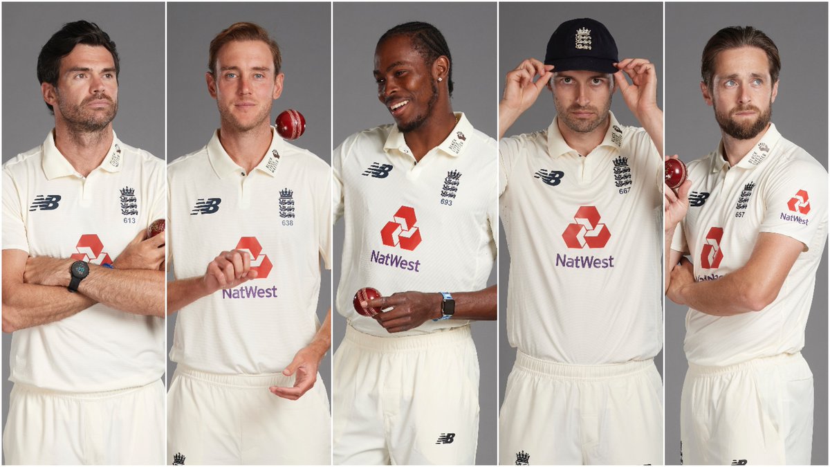 cricinfo's tweet photo. Which pace bowlers do you think England should pick for the first Test? #ENGvWI https://t.co/yMVlPU6pZY