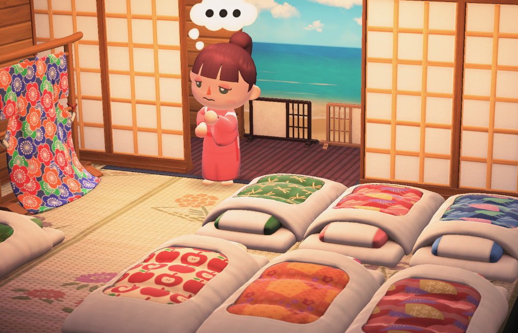 pokemoringo385's tweet photo. わぁっ、本当に海になってる！ ここからお父さんたちのとこ見えるんだ。 

釜爺がもう火を焚いてる。そんなに寝ちゃったのかな……

#あつまれどうぶつの森 
#あつもりでジブリ
#千と千尋の神隠し  #ジブリ https://t.co/yKVQCWwJBs