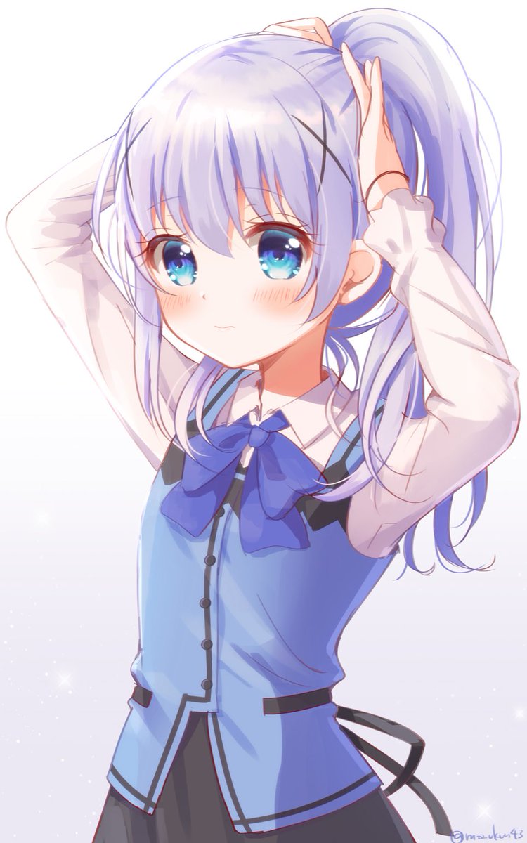 もくず On Twitter 結ぶ仕草好き ポニーテールの日