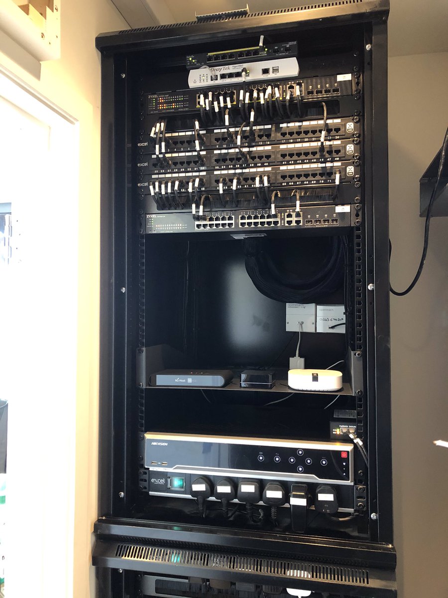 Can’t think of a better place for the engineers to be completing an installation of CCTV with 32 x Zoom allowing the client to view the ships entering the Solent, 2N IP Entry system with touchscreens around the property and a whole house managed WiFi and network.