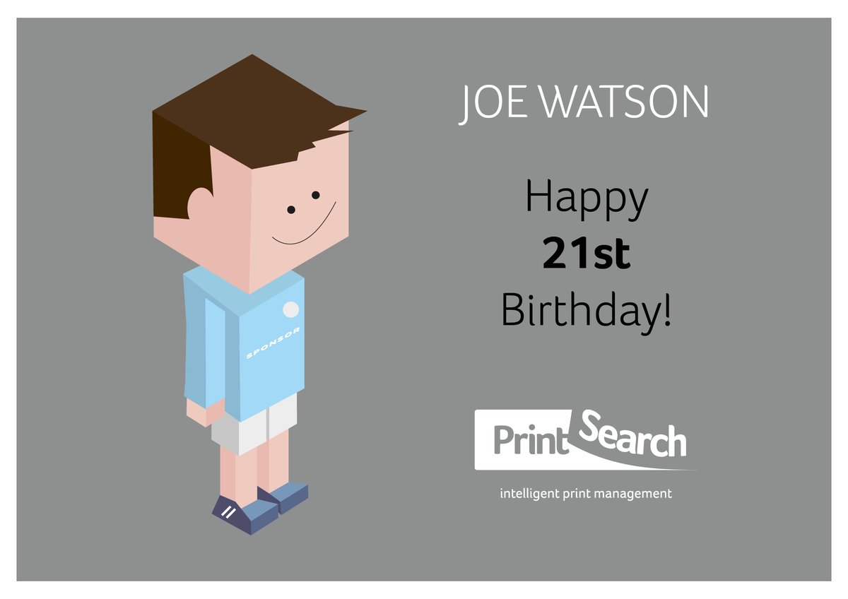 printsearch's tweet photo. It's a special birthday today here at Print Search. Happy 21st to our logistics administrator Joe Watson.

Have a good one Joe, from everyone in the DCB Family.
#HappyBirthday #DCBFamily #PrintSearch https://t.co/zRu43EzPa4