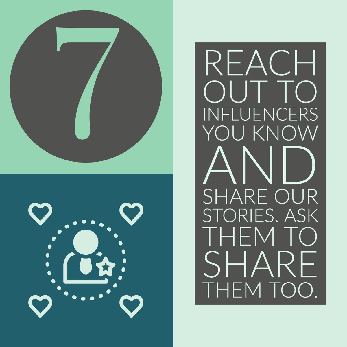 FoundationUSP7's tweet image. Reach out to influencers you know and ask them to share on their social media platforms. #7Degrees #USP7 #WaysYouCanHelp