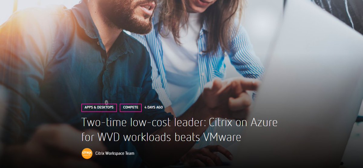 LoginVSI's tweet photo. Two-time low-cost leader: Citrix on Azure for WVD workloads beats VMware: https://t.co/0oEsxvdsZa #Citrix #WVD #Azure #VMware @LoginVSI #CitrixOptimizer #MicrosoftAzure #XenApp #XenDesktop https://t.co/uWPJNicMAG