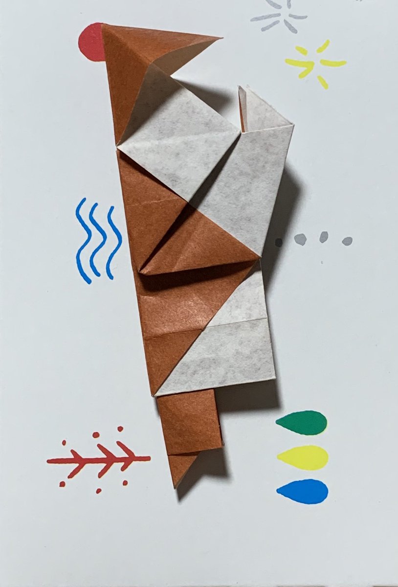 Yuki お遍路 さんの 折り紙 で調べたら あったので作り方が載ってるサイトを探して 見ながら頑張って作ってみた いやー 難しかった 動画があったらよかったんだけどなぁー 1回出来たら わかったから次からはスムーズに出来るかなぁー 笠