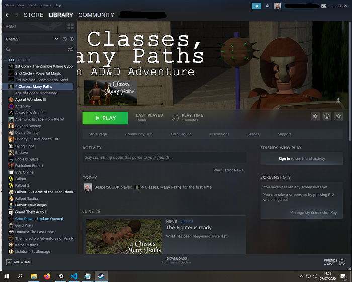 JC_SpringBourne's tweet photo. First Build and upload for my game.
And It worked in the first go...
#twitch #youtube #youtuber #youtubegaming #smallyoutuber #Stream
#pcgaming #videogaming #Gamers #Gaming
#4Classes #indie #rpg #rpggame #openworld #fantasy #roleplay #CNN #ABC #FOX #NPR #CBS #NBC #BBC #foxnews https://t.co/BKO0OvNZFF