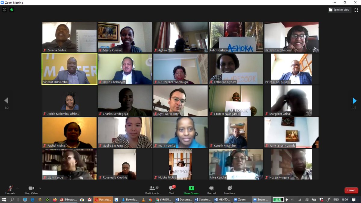 Ceo_SocEnt_KE's tweet photo. 2020 is my best year as a member of @Socialbiz_ke.
A lot of valuable activities ongoing.
The just ended launch of #ARESSOK Project #mentorship program was in point👍🏾
Congratulations!
So excited and looking forward💃🏾
#SESOK Member. @FranceinKenya, #FSPI, @E4IAccelerator, #SocEnt https://t.co/ZTVCgjz2Xm