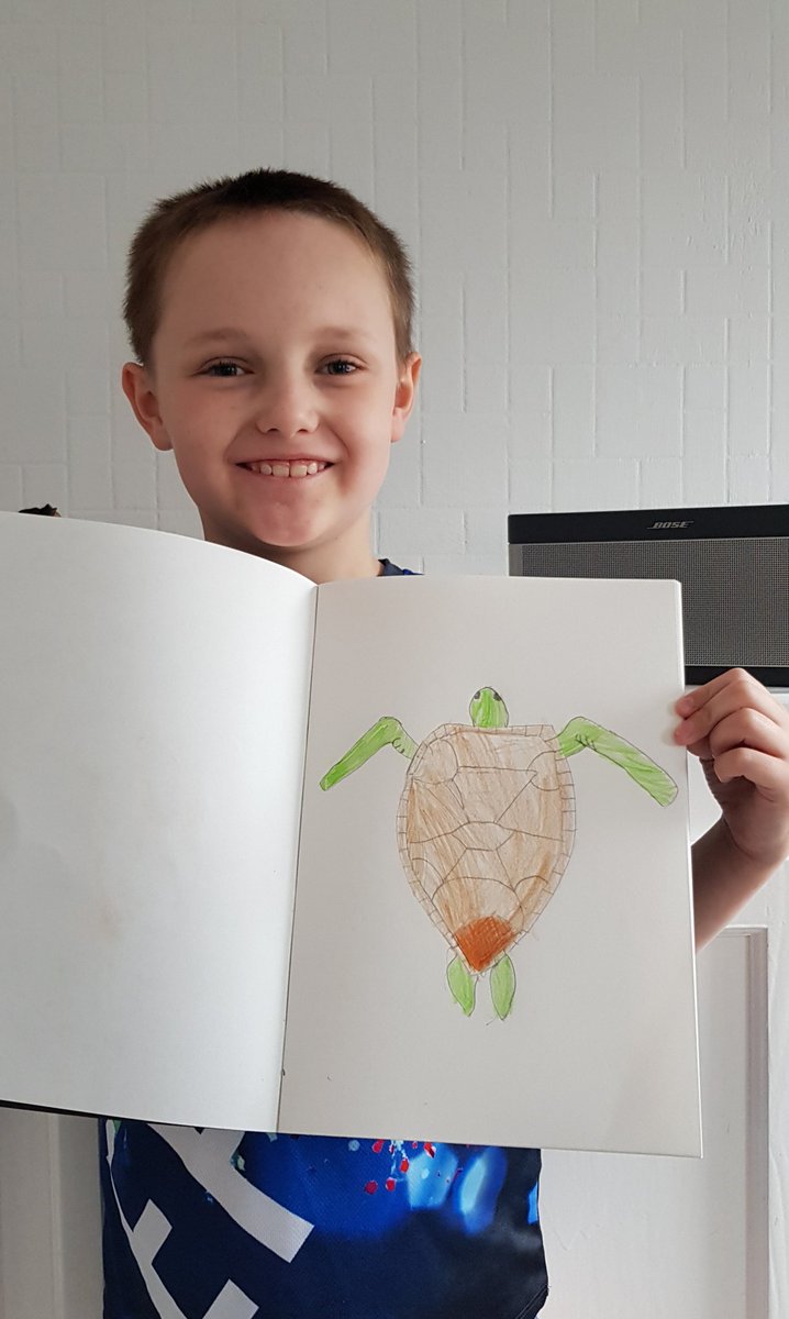Janewebb111's tweet photo. @Newlands_PS Harry's drawing of one of his favourite animals for art week. Making use of the amazing art pack we collected from reception π’π https://t.co/zQ31bDnbNd