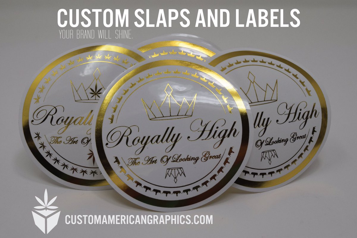 CAGC420's tweet photo. We will make your brand shine. Thank you @royallyhighuk for your business. #royallyhighuk #cagcinc #slaps #labels #ganjalove #420printing #ganjauk #420packaging #ukcannabis #ganja #ukcannabiscommunity #cannabisbranding #thc #cbdpackaging #420uk #thcpackaging #ganjapackaging https://t.co/ZhvYhgND0R