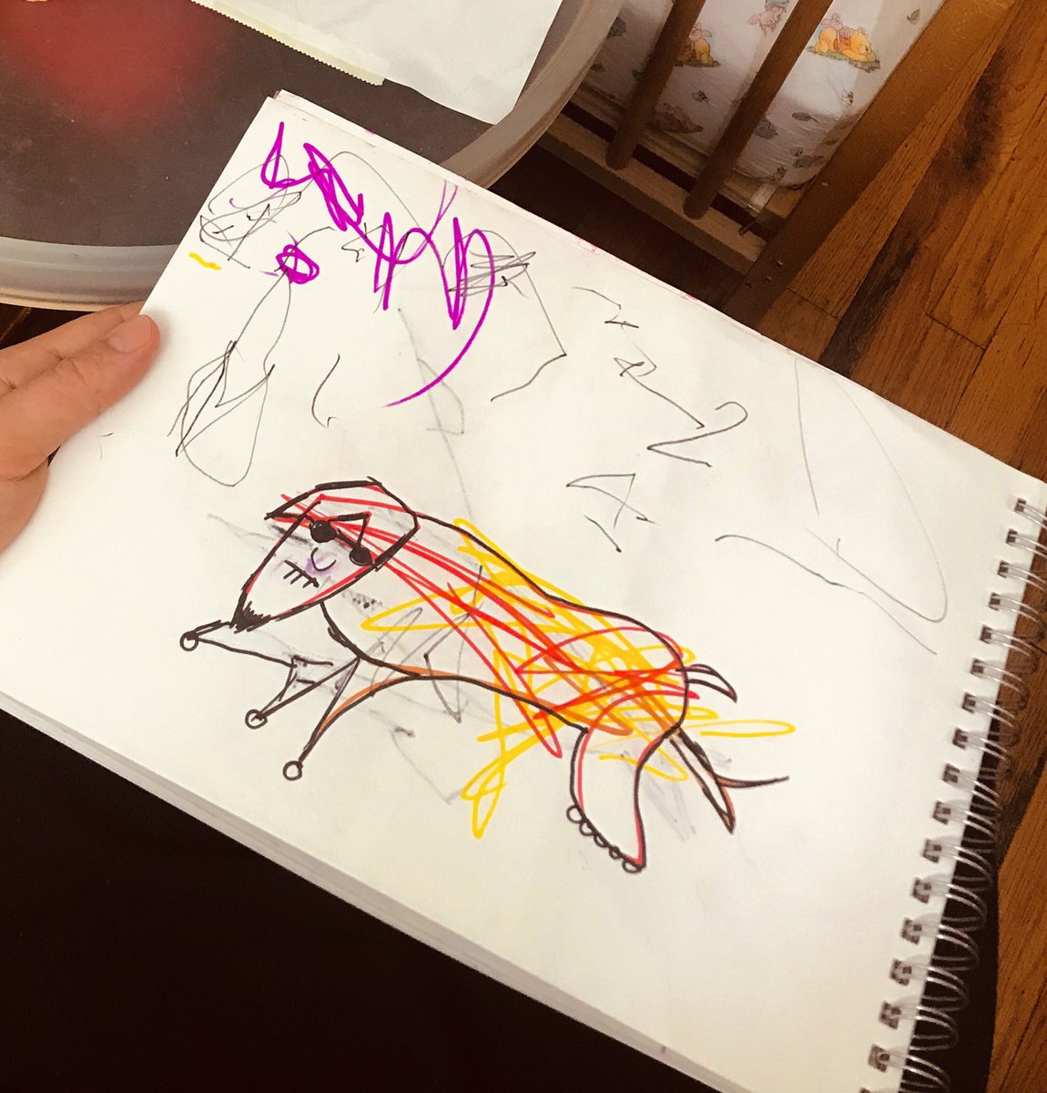 beauxkneauxz's tweet photo. Kiddo does the coloring and I do the outlining #makingmonsters #quarantinecoloring https://t.co/kVZekUAqOo